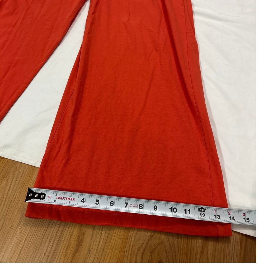 NWT Pact Large Organic Cotton Built In Bra Jumpsuit Pockets Wide Leg Halter - Picture 9 of 11